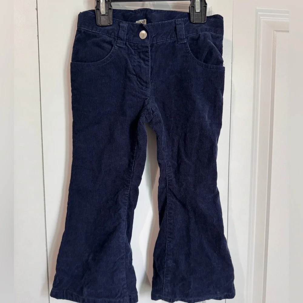 Vintage Gymboree Navy Corduroy Pants with embroidered candies